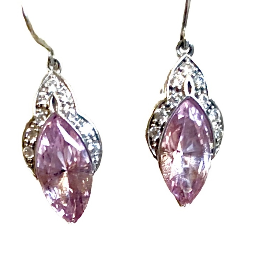 Pink ice Marquee earrings - Picture 4 of 5
